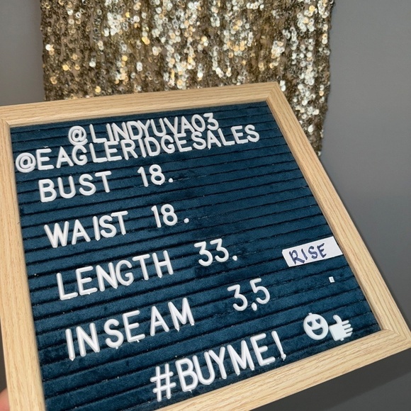 EUC French Connection Dia Shine Gold Sequin Romper Size Small - Picture 7 of 7